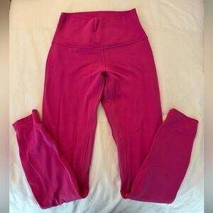 Bright Pink Lululemon size 6 Align Leggings
